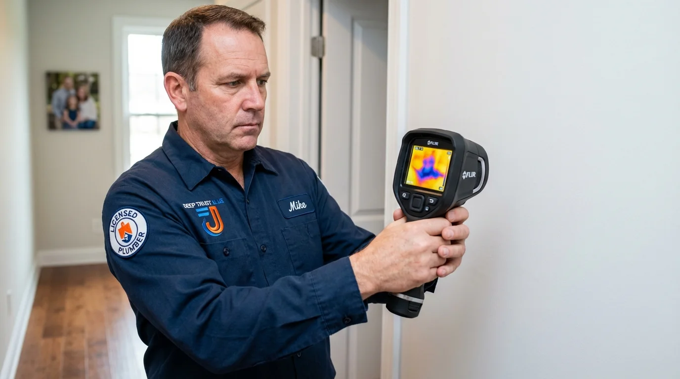 Thermal imaging leak detection by Johns Plumbing LLC in Garner